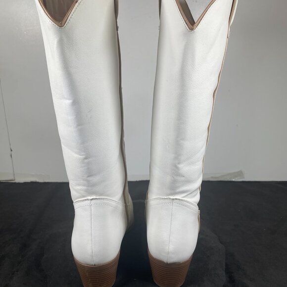 Women's 9 White Unbranded, Vintage Cowgirl boots, Boots in Excellent Condition - Picture 5 of 12